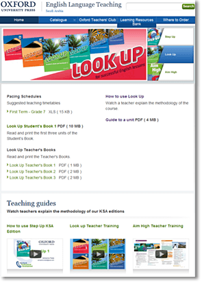 Look Up Teacher's site